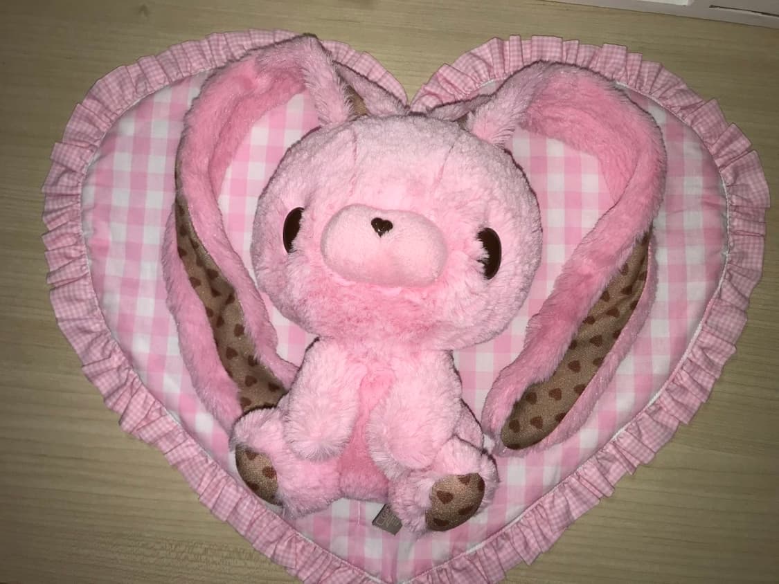 발렌타인 범용토끼 글루미 고전 인형 미소녀 방꾸 핑크  상품이미지1