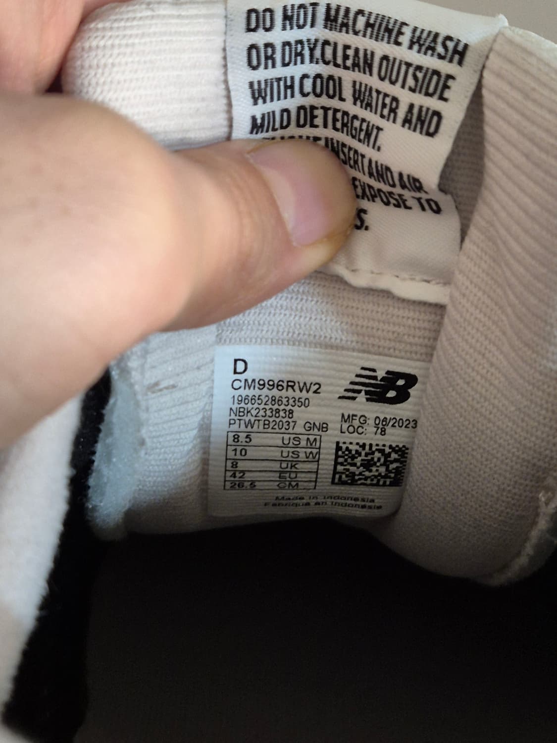 뉴발란스 996 퍼플 265사이즈 상품이미지3