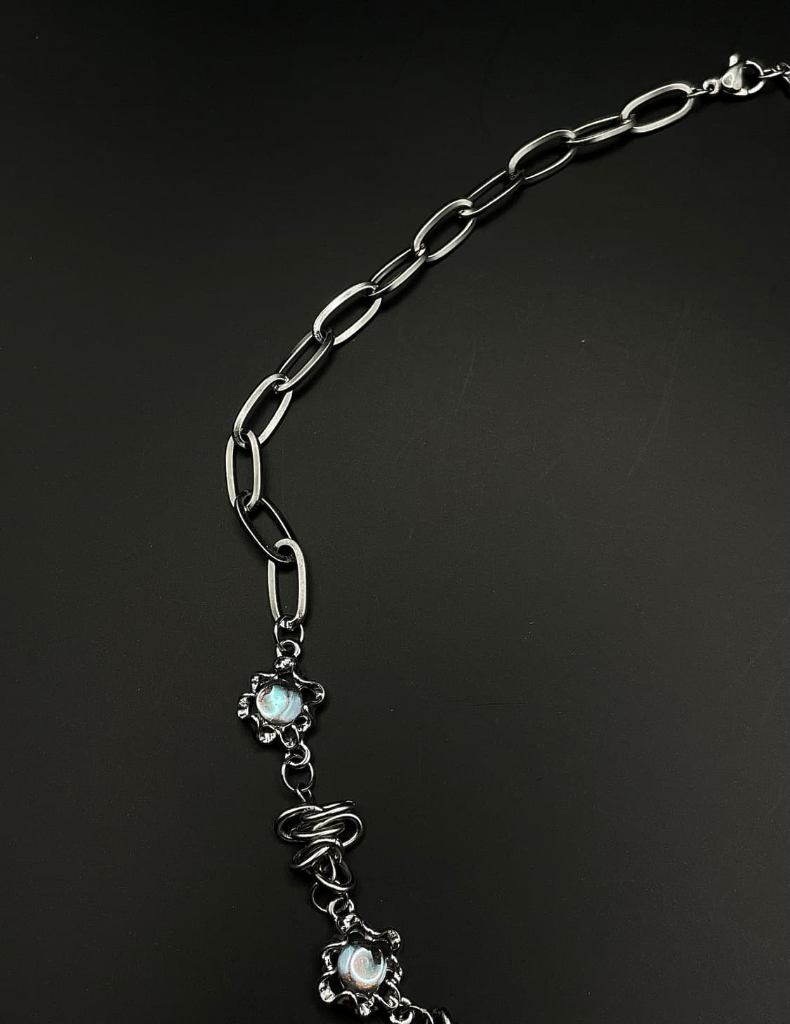 pcr053 Y2K sky emerald necklace 상품이미지3