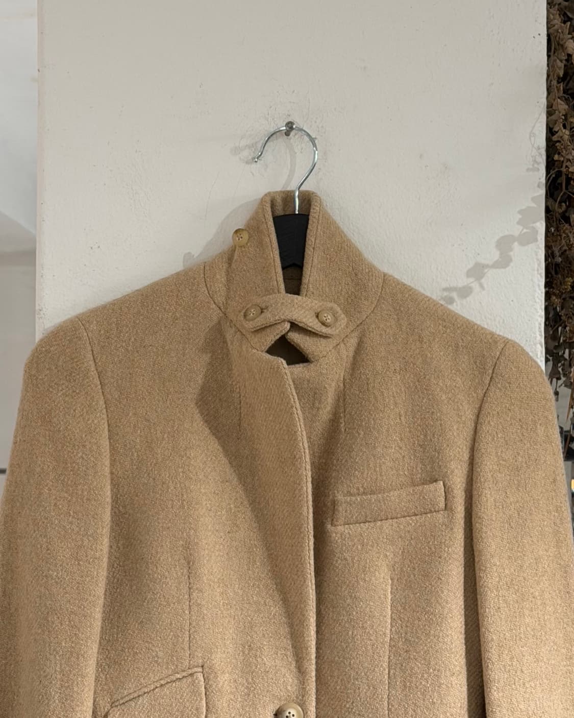 랄프로렌 베이지 울 넥 버튼 롤업 슬리브 자켓 상품이미지4