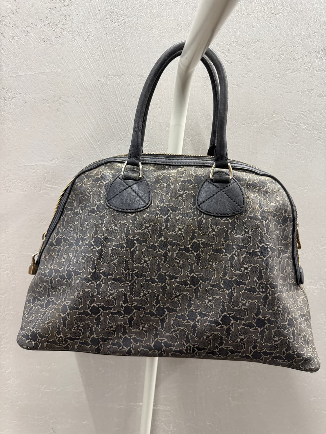 올드 셀린느 정품 설키로고 미니 보스턴 가방 상품이미지3