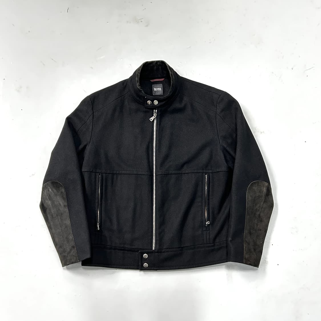 보스 스웨이드 엘보 울 클레시 자켓 상품이미지1