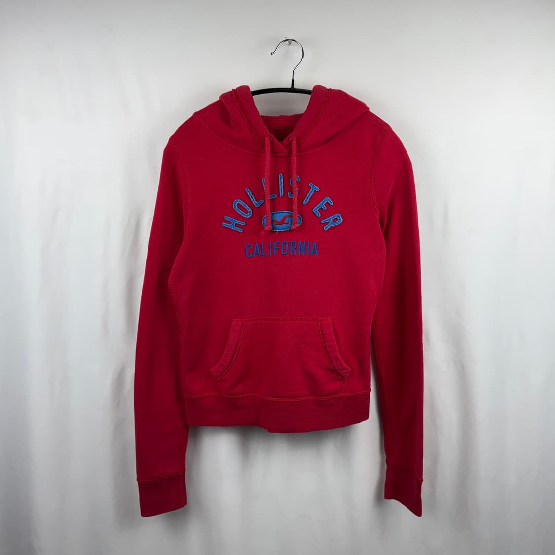 (XS) 홀리스터 우먼스 패치로고 후드 티 레드 상품이미지2
