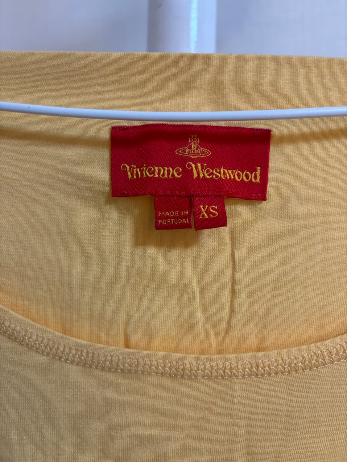 Vivienne Westwood 비비안 웨스트우드 옐로우 반팔 티셔츠 상품이미지3