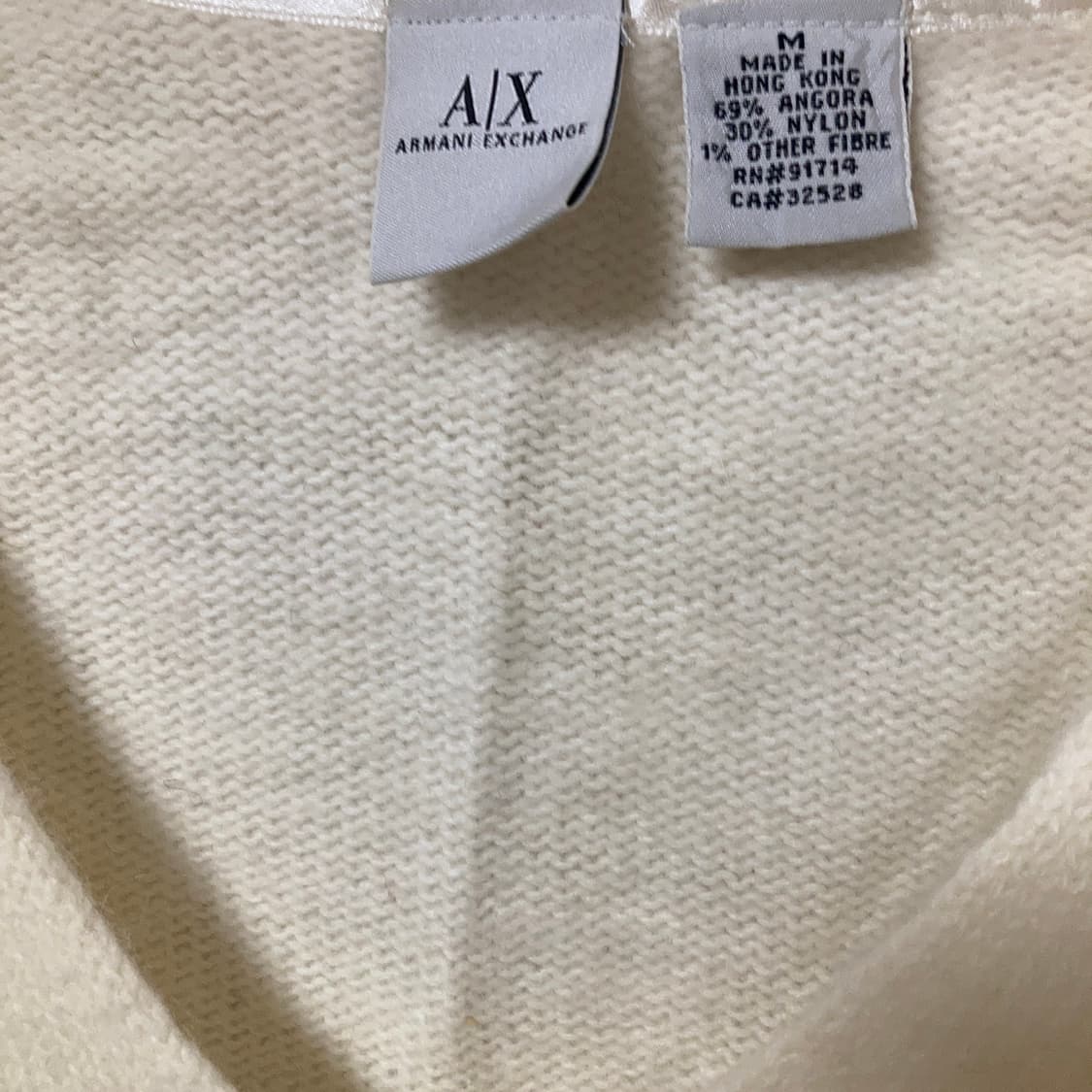 아르마니 익스체인지 앙고라 브이넥 니트 상품이미지5