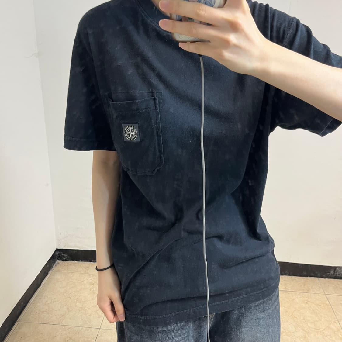 Stone Island Black Pocket T-Shirt 상품이미지3