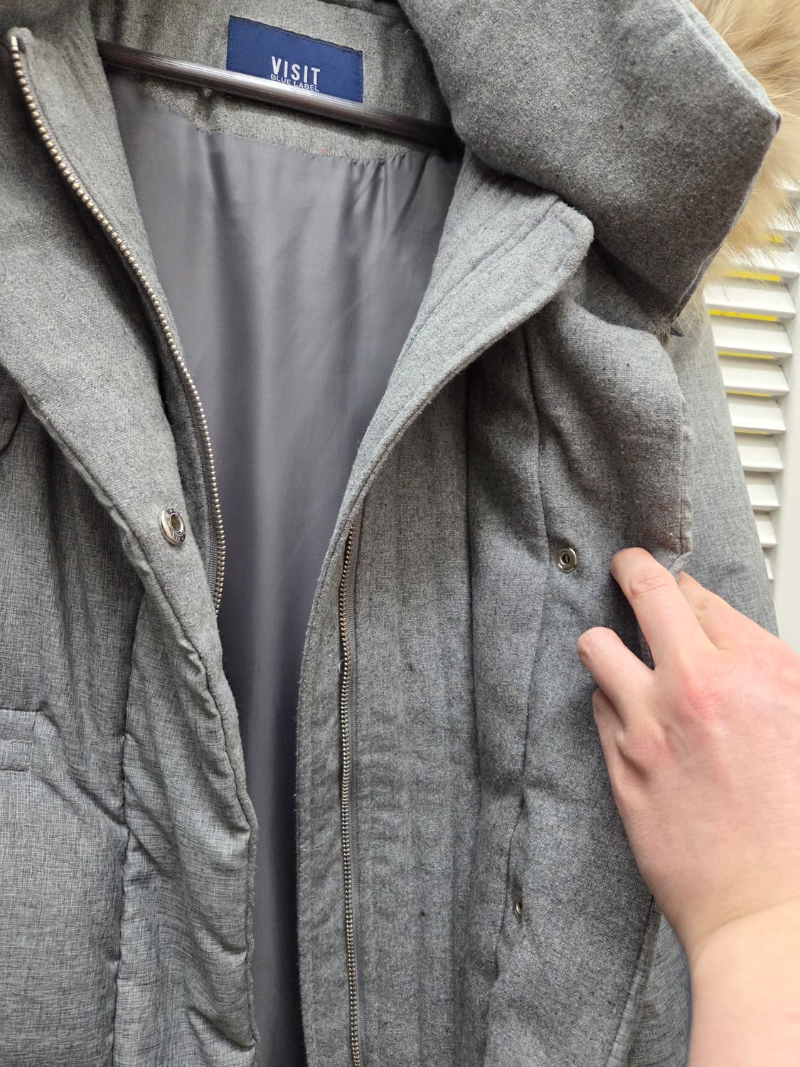 비지트인뉴욕 라쿤퍼 덕다운 패딩 상품이미지5