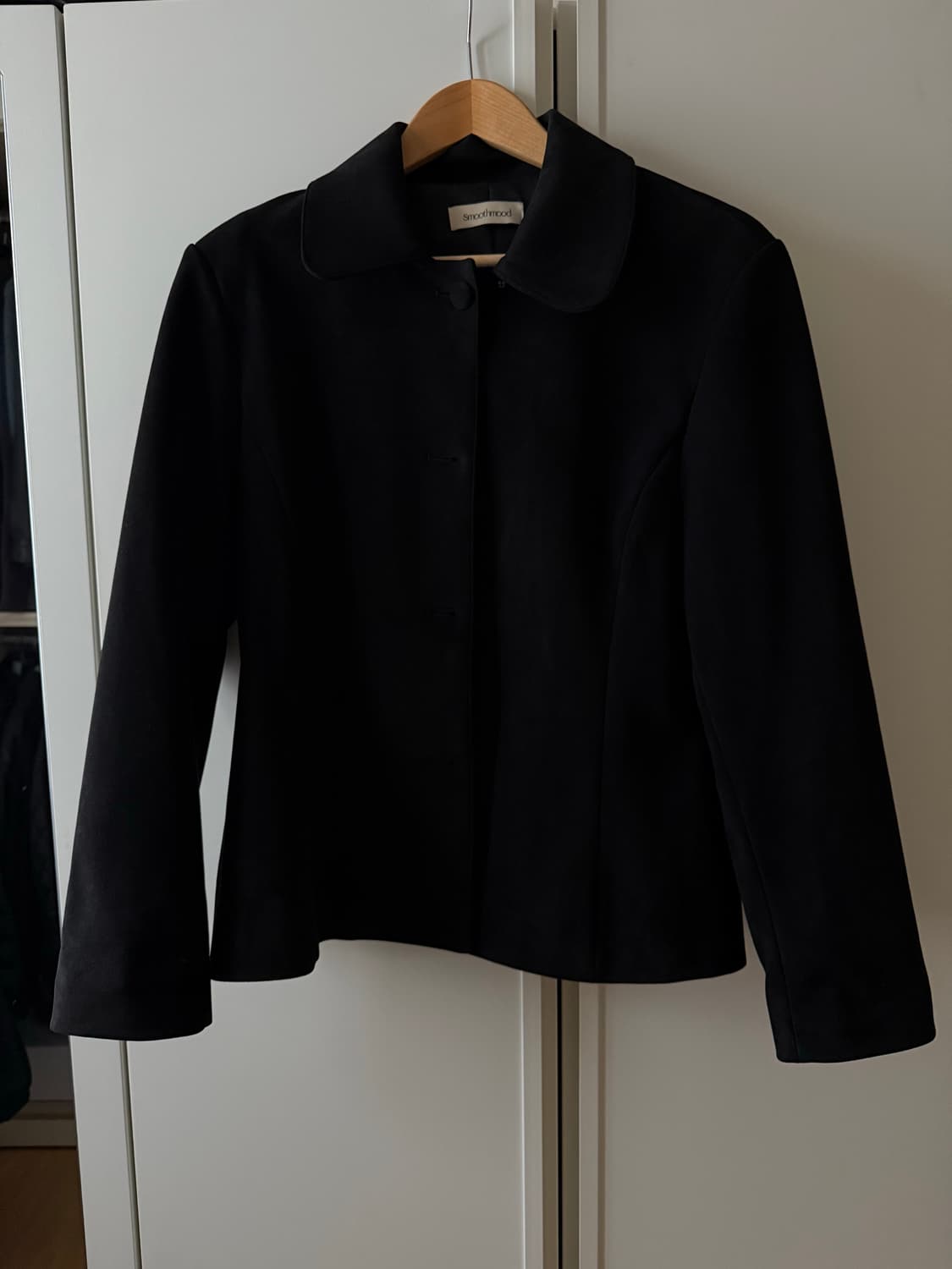 스무드무드 smoothmood Barenia 블랙 스웨이드 자켓 상품이미지4