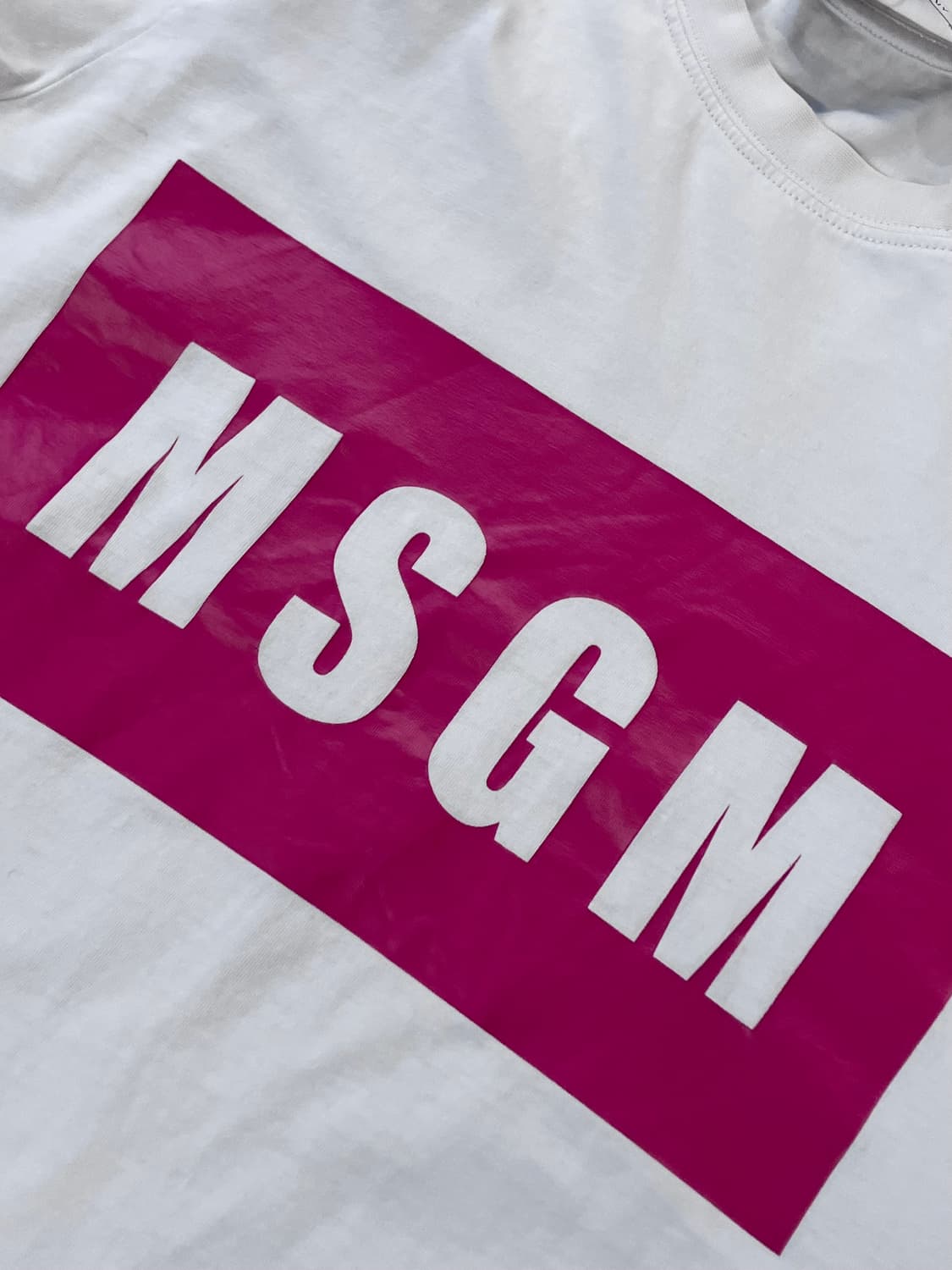 MSGM 반팔 티셔츠 화이트 XS  #csz3881  상품이미지4