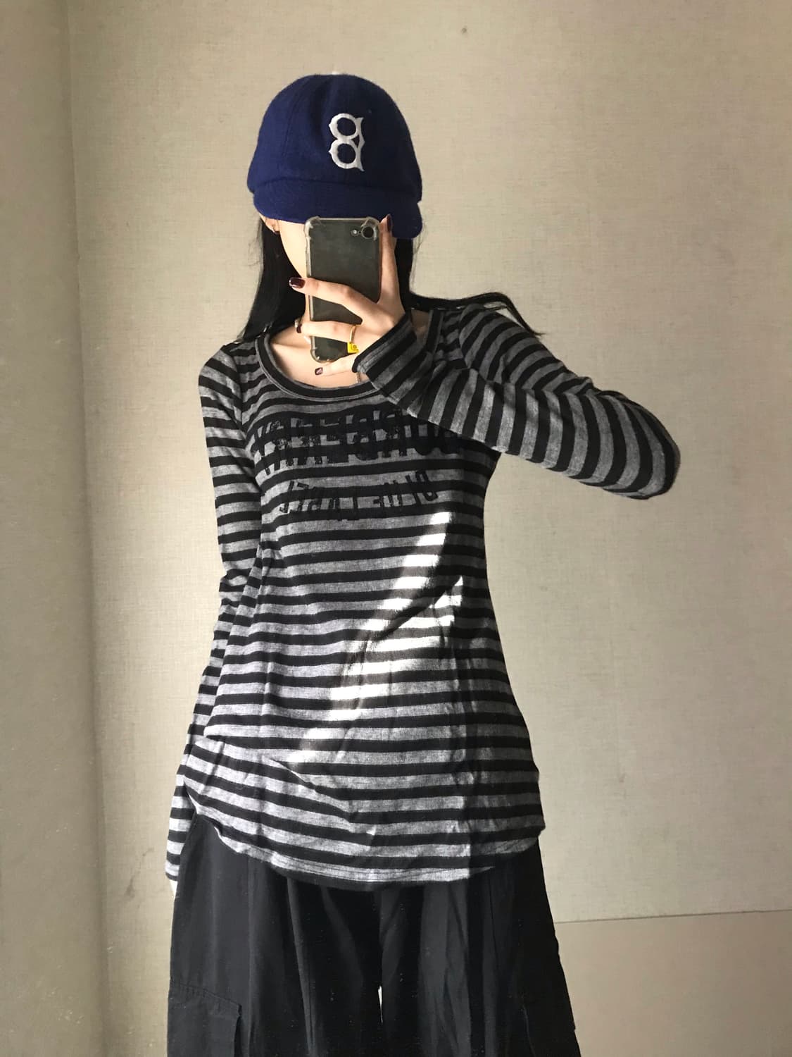 버버리 블루라벨 스트라이프 롱슬리브 상품이미지3