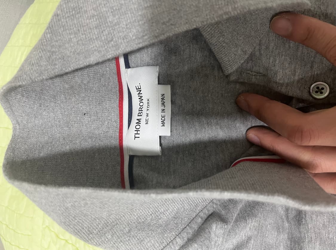톰브라운 남성 폴로셔츠 회색, MJP052A-00042055 상품이미지5