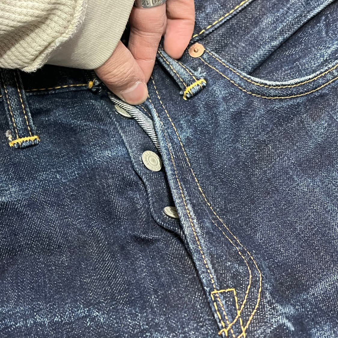  더블알엘 셀비지 데님 팬츠 y15414 상품이미지8