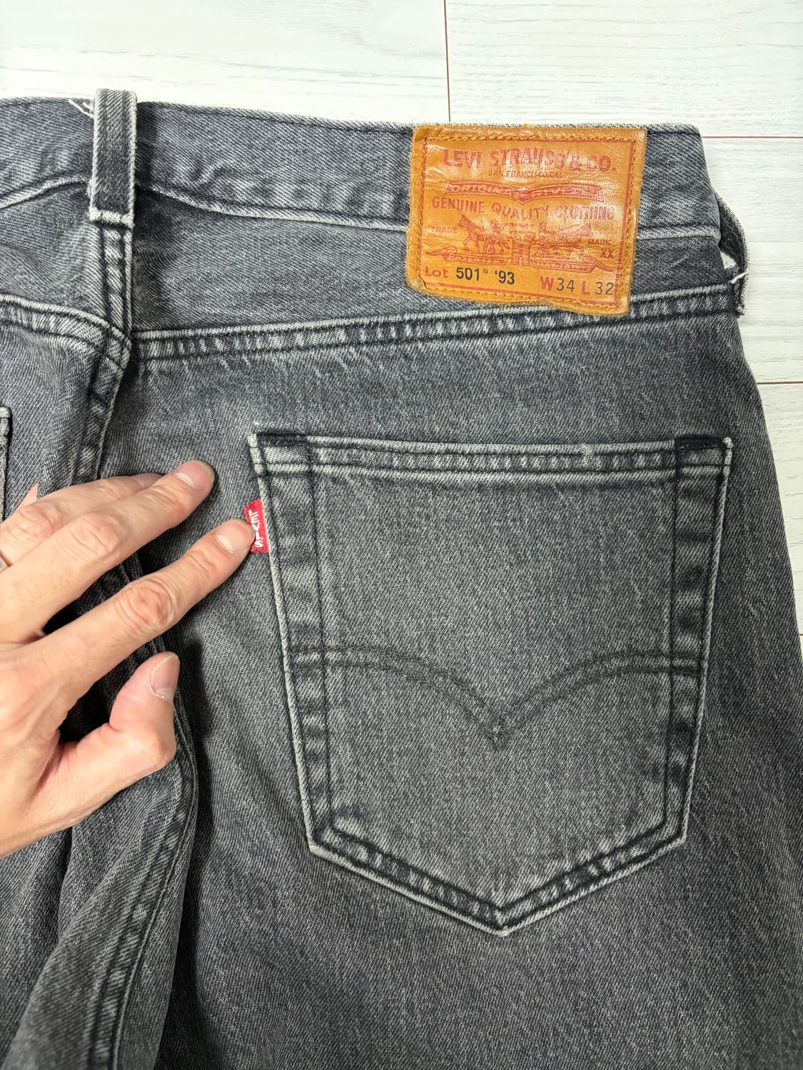 리바이스 501 93 블랙워싱 상품이미지3