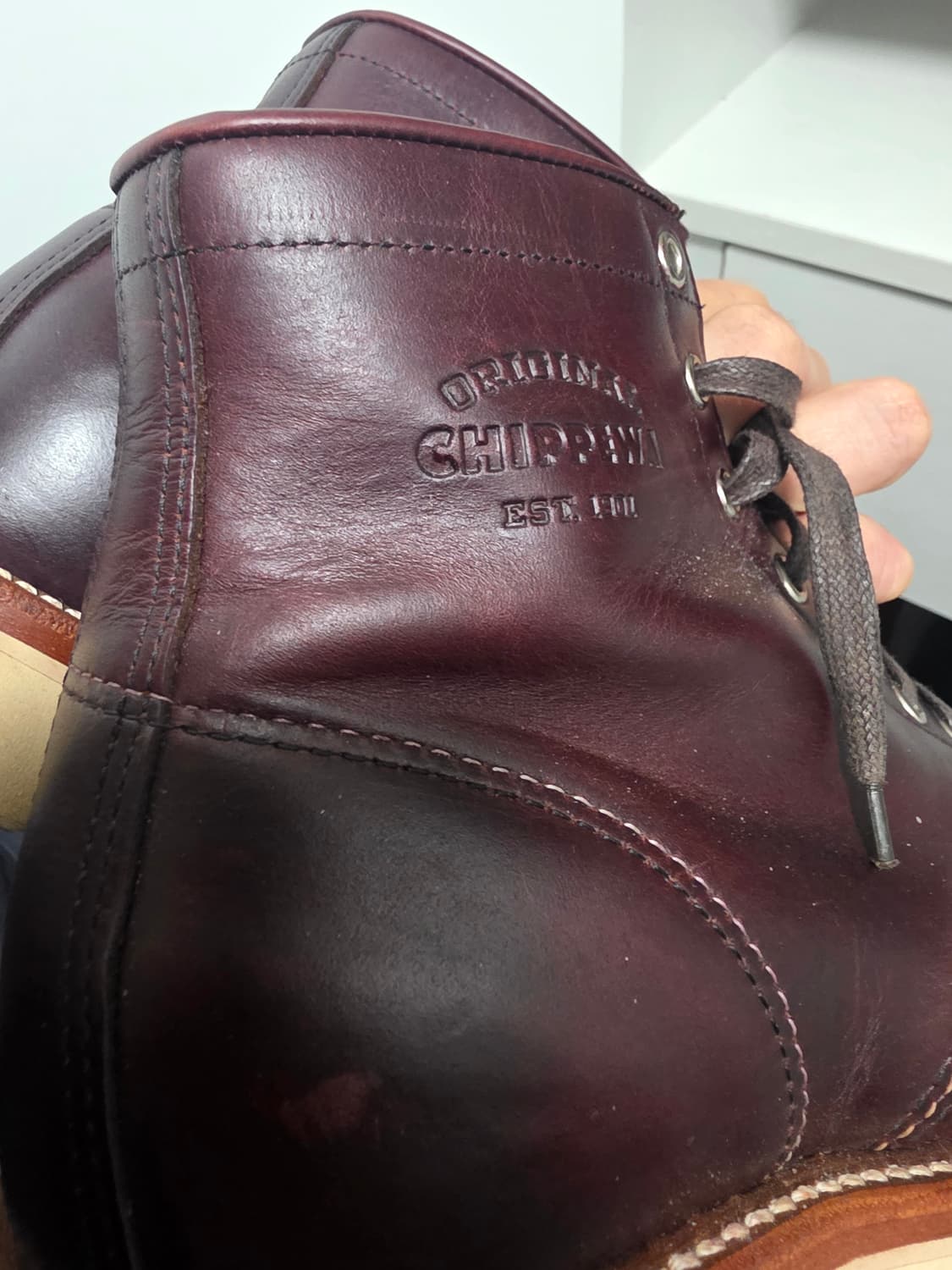 버건디컬러 치페와 목토 판매 상품이미지1