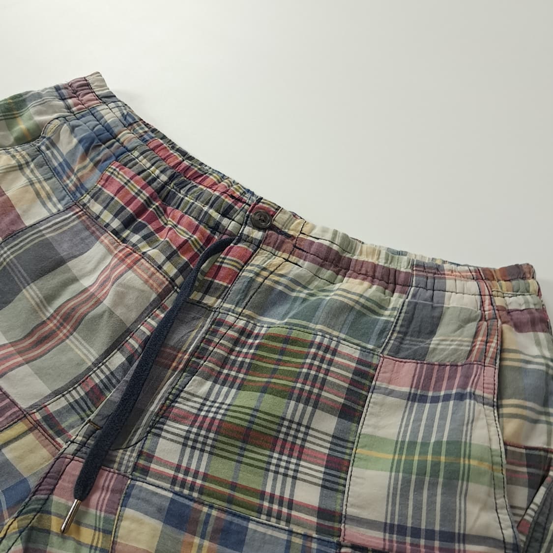 CK910 M 폴로 클래식 마드라스 패치워크 쇼츠 반바지 상품이미지2