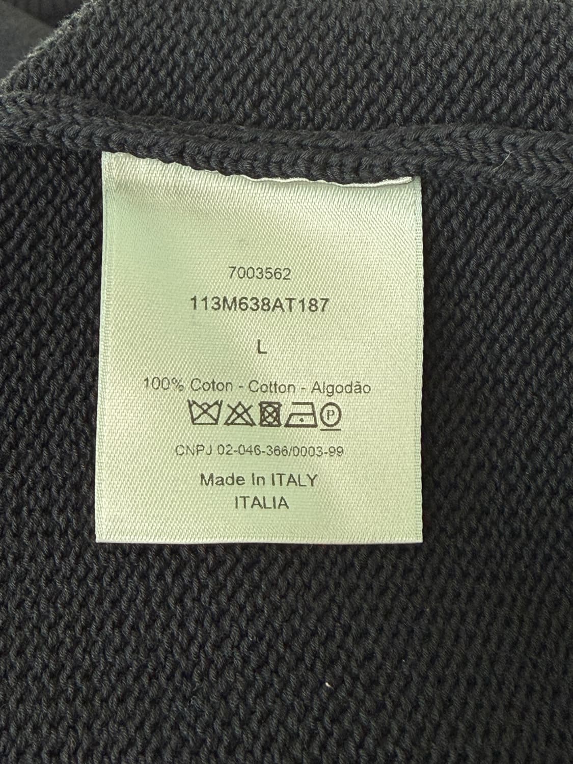 디올 인서트 오블리크 사이드 니트 L 한글택 상품이미지3