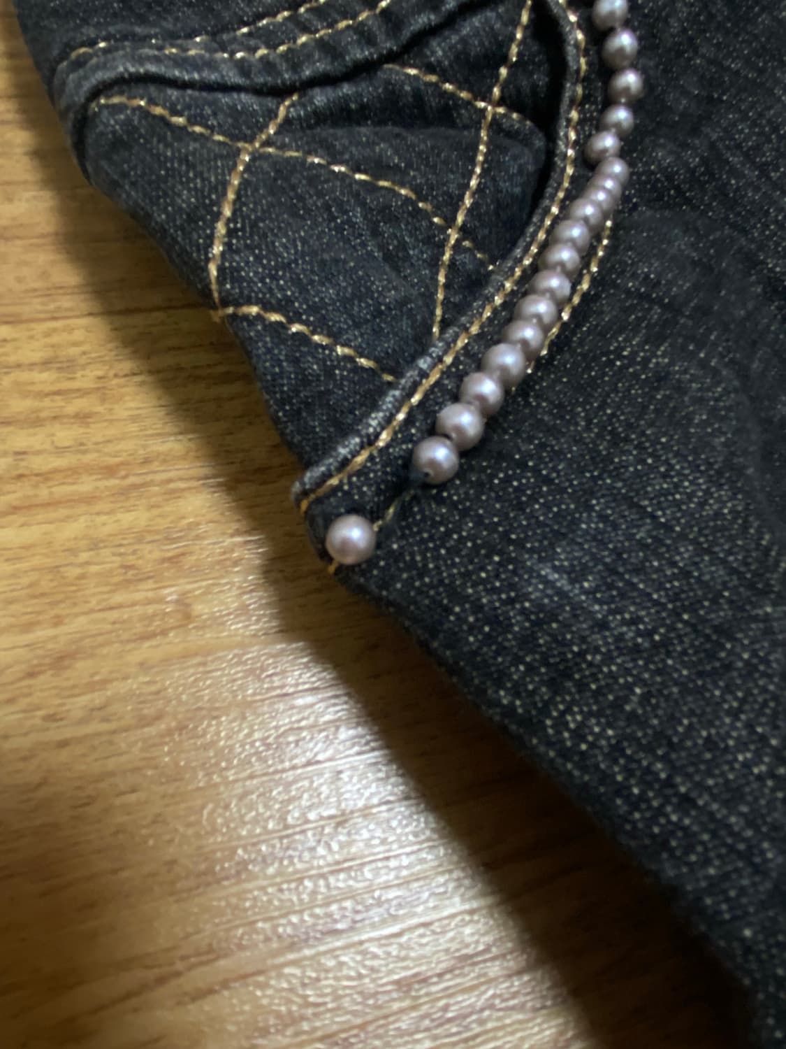 빈티지 흑청 미디 스커트 상품이미지6