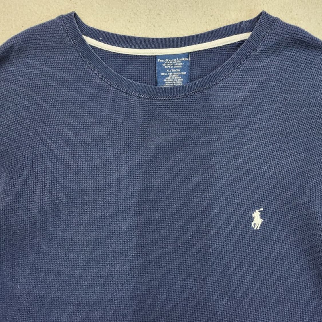 POLO RALPH LAUREN 와플 긴팔 티 Men XL/TG/XG 상품이미지2