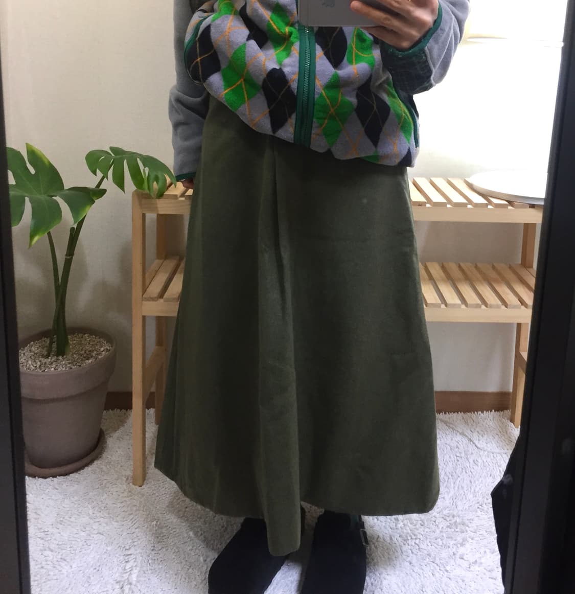 midori button detail skirt 상품이미지1