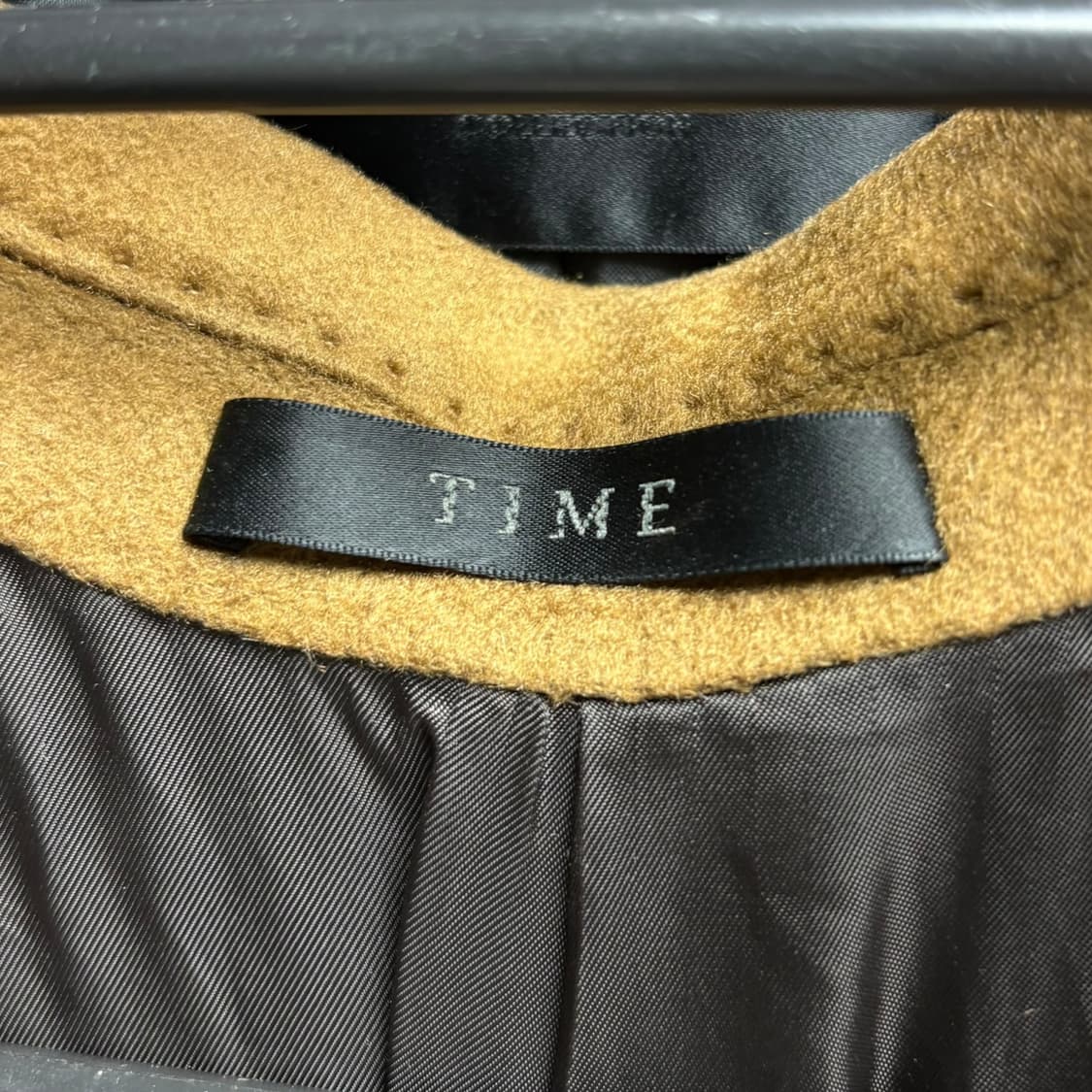 3790 한섬 타임 브라운 캐시미어 100 코트 상품이미지5