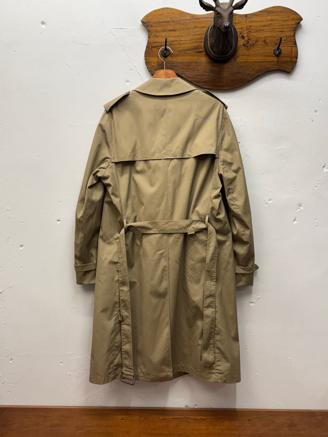 London Fog Maincoats Double-Breasted Tre 상품이미지6