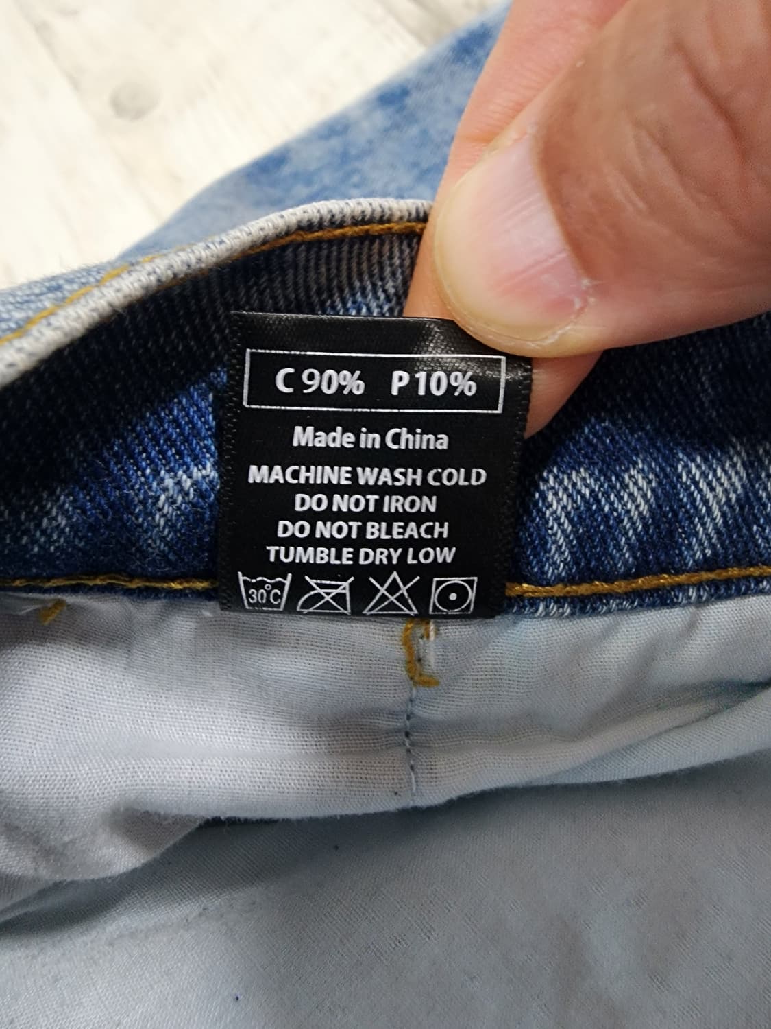 NOT4NERD 낫포너드 원턱 와이드 데님 팬츠. L(32~34) 청바지 상품이미지6