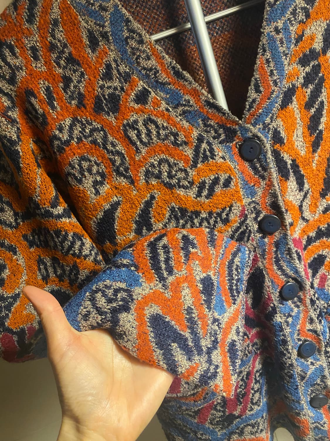 미쏘니 스포츠 패턴 가디건 상품이미지3