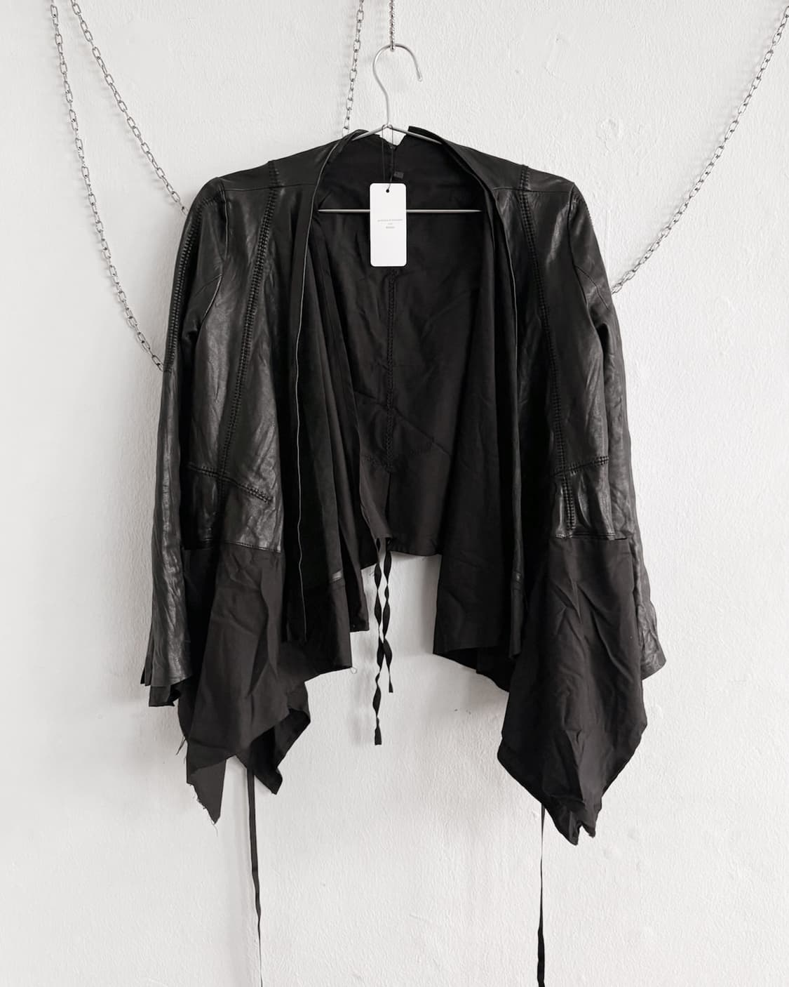 aleksandr manamis 핸드스티치 드레이프 레더자켓 상품이미지6