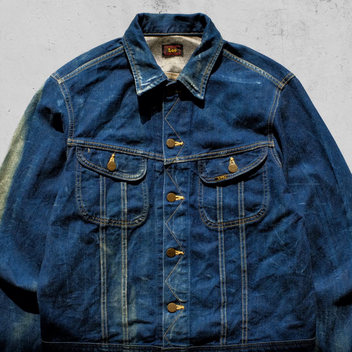 1990’s Lee Fade Denim Trucker Jacket 상품이미지2