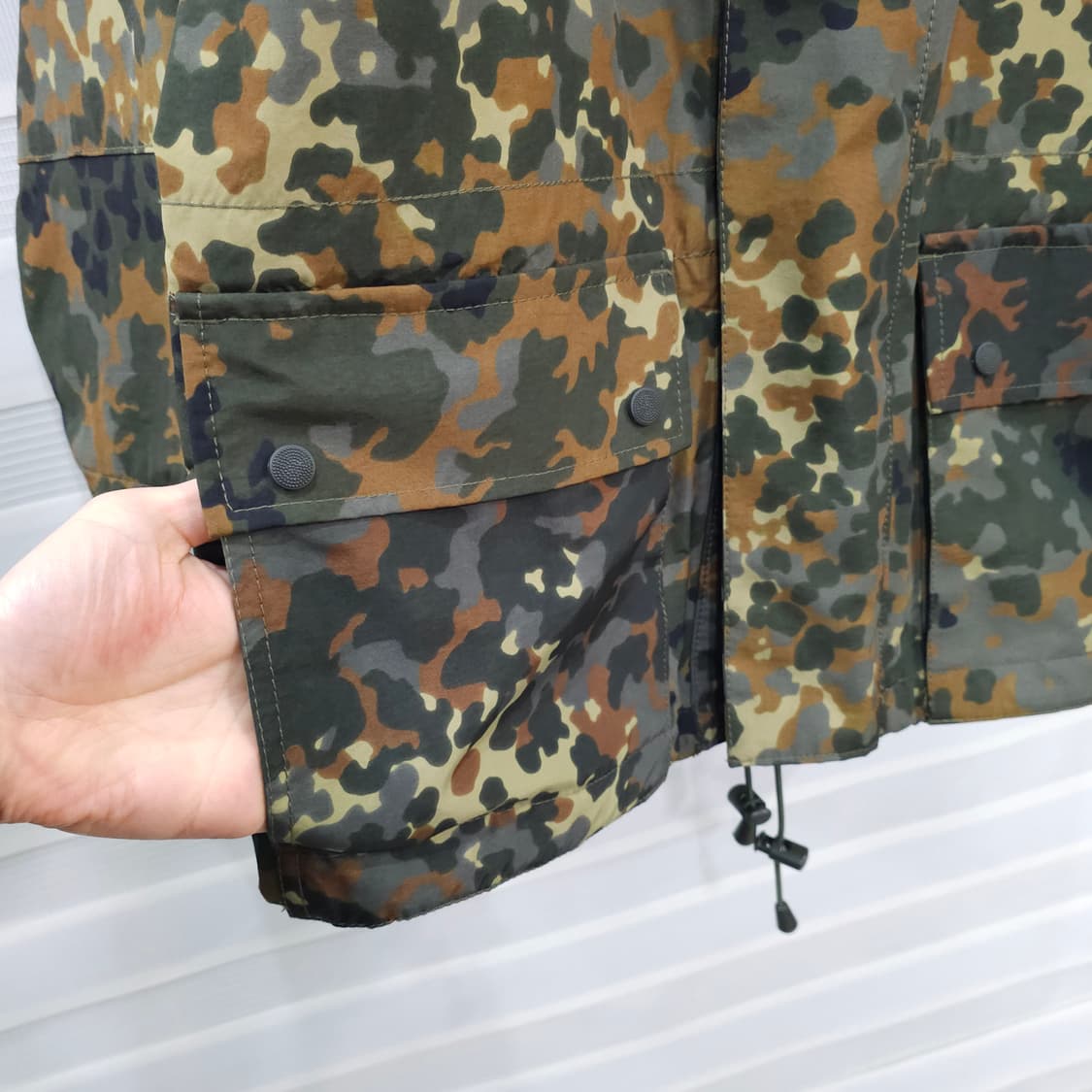 밀텍(Mil-Tec) 독일군 플렉탄 카모 방수 자켓- M-L 정도 상품이미지4