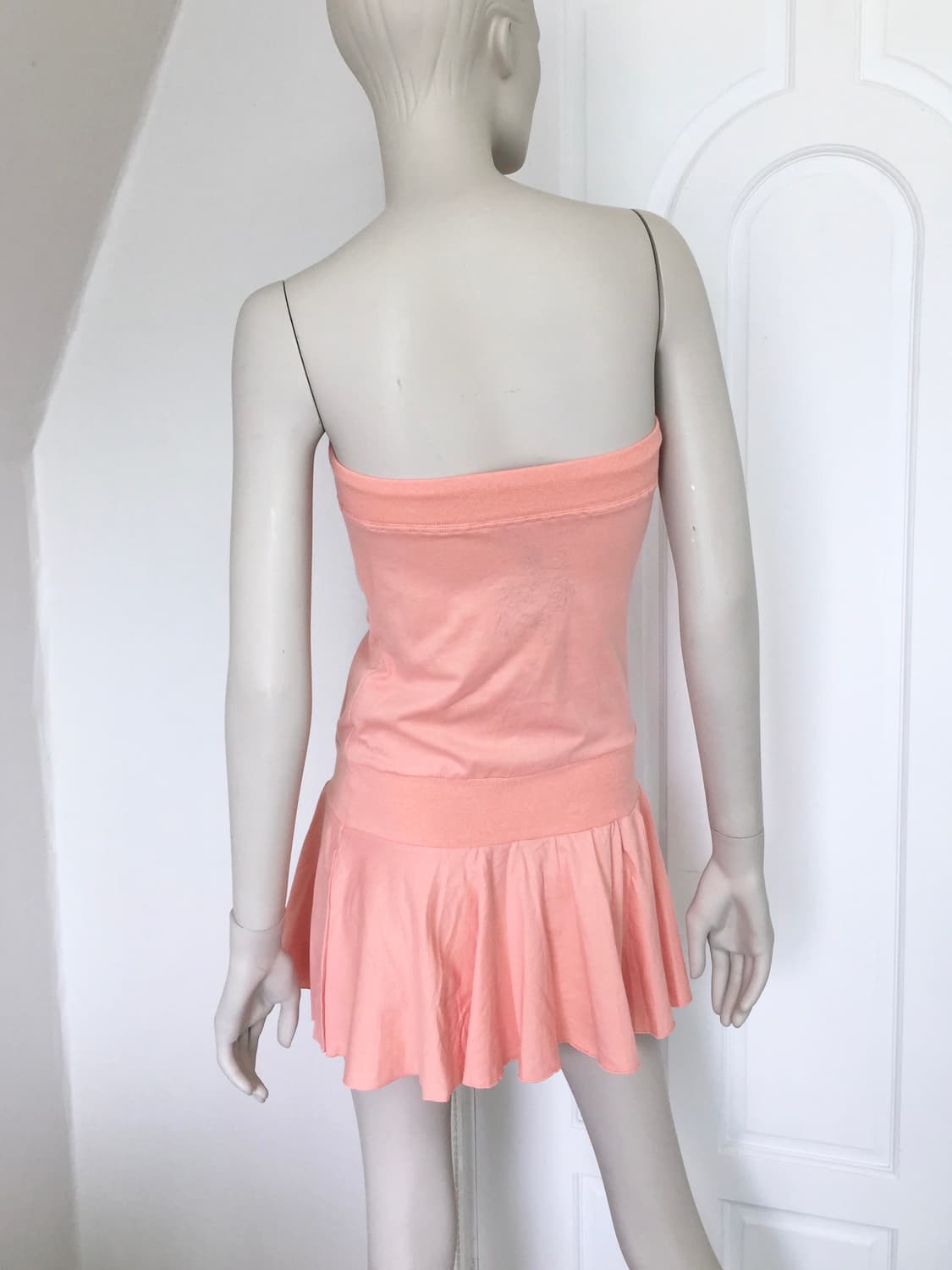 Rose Embroidery Point Tube Dress 상품이미지5