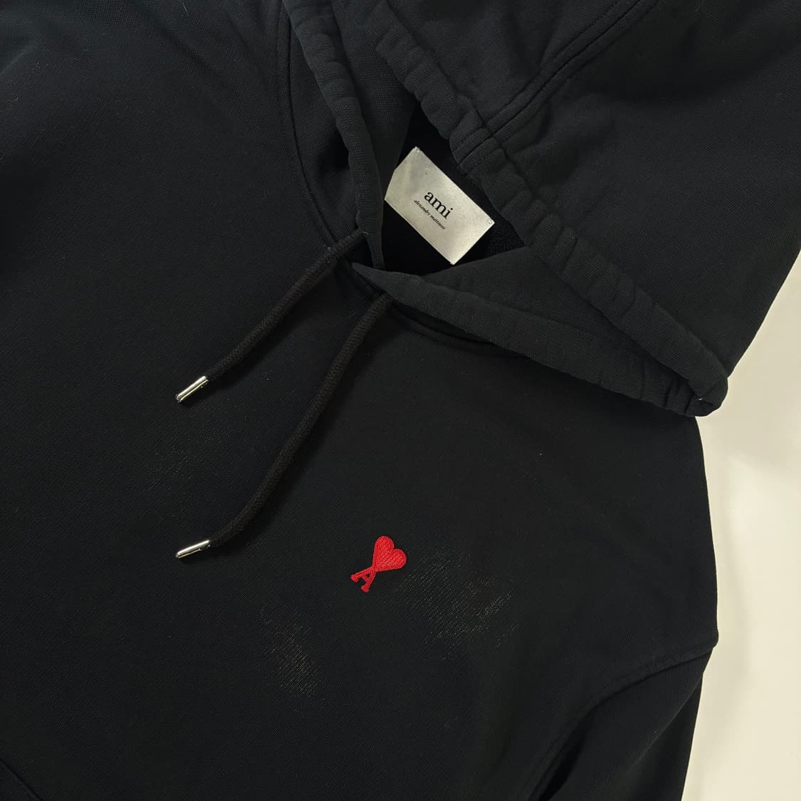 Ami  아미 드 꾀흐 스몰하트 로고 후드티   상품이미지3