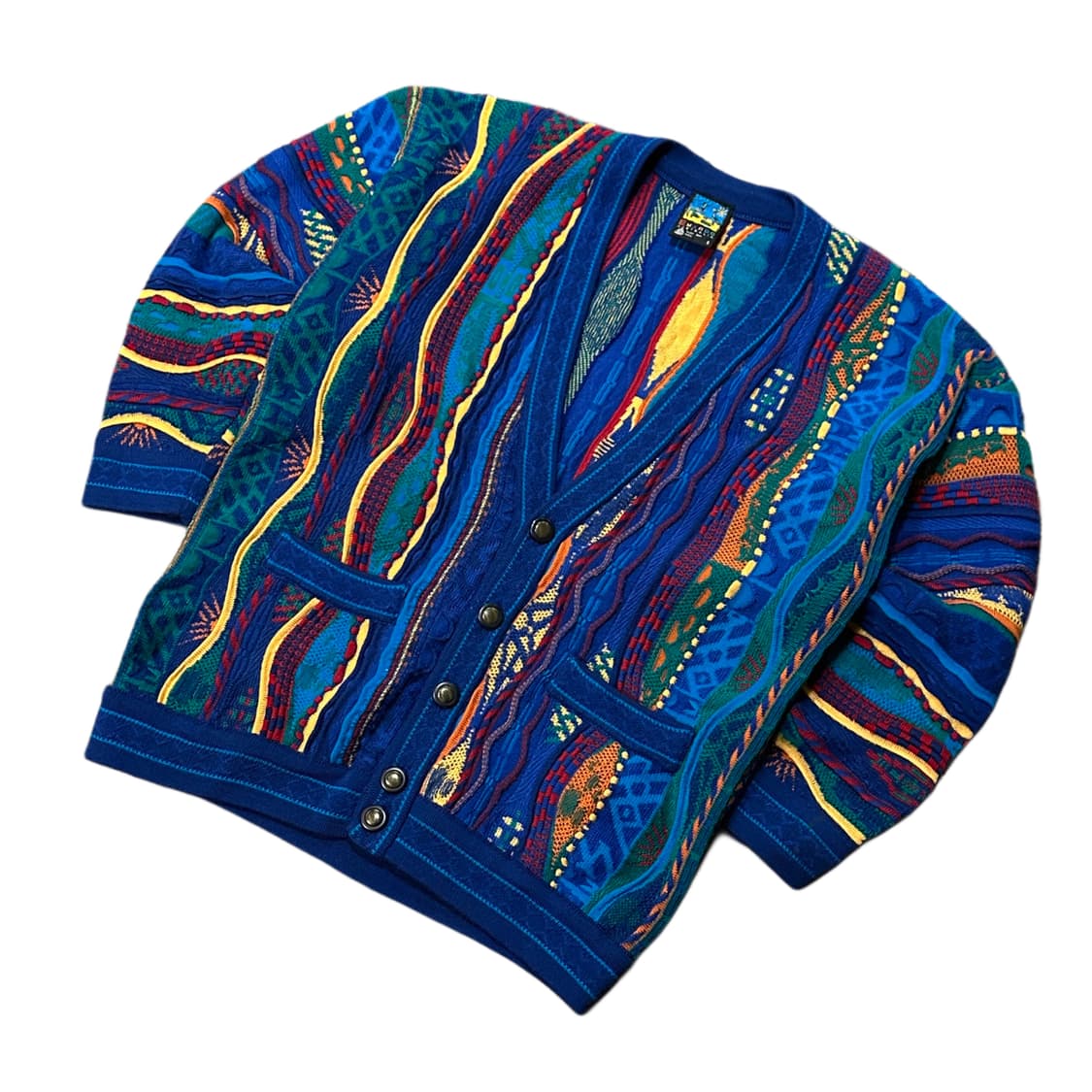 쿠지 니트 가디건 케이블 (S-M) 멀티컬러 상품이미지2