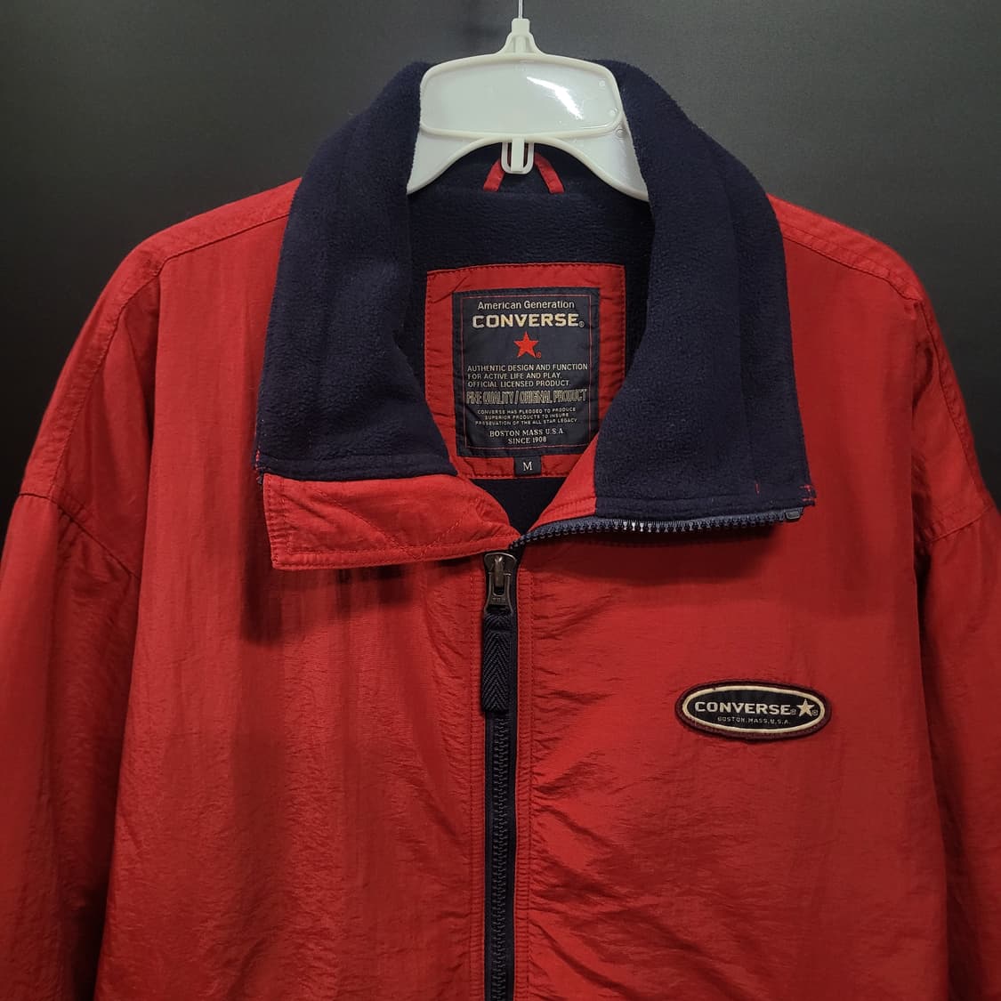 CONVERSE 컨버스 올드스쿨 빈티지 일본판 패딩 기모 집업자켓 상품이미지2