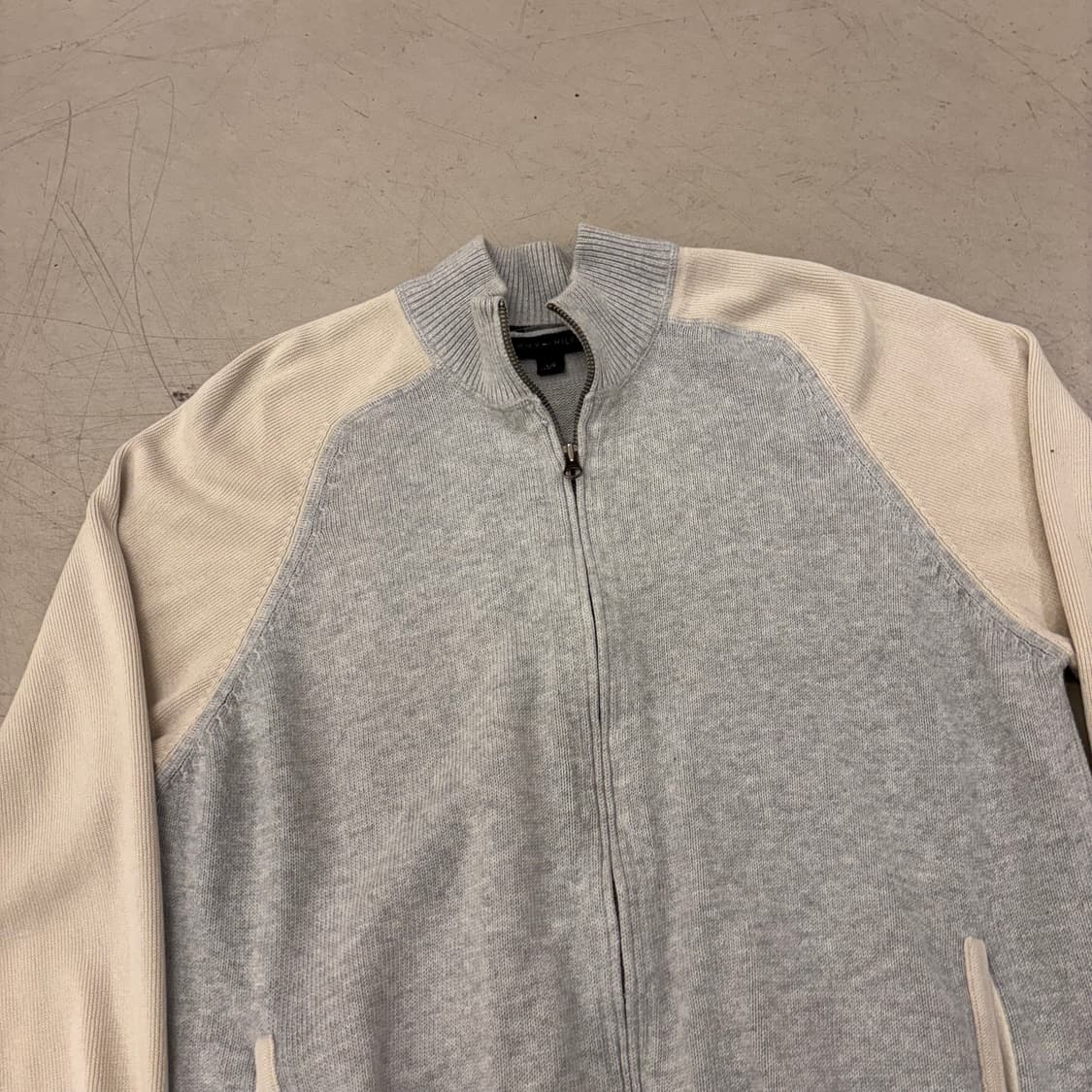 타미힐피거 투톤 니트 집업 상품이미지2