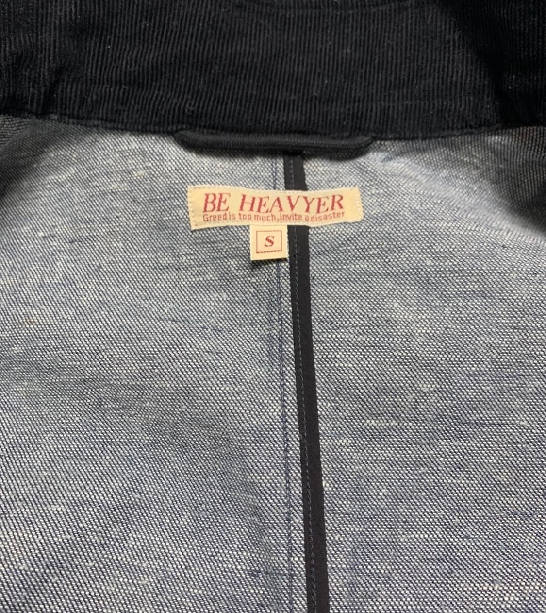 비 헤비어 Be heavyer 데님 m65 피쉬테일 개파카 상품이미지4
