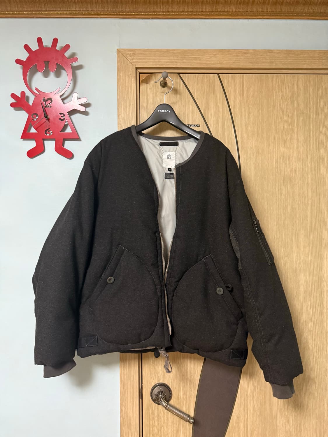 폴리테루 24FW 울 다운 라이너 다크 브라운 2 상품이미지3