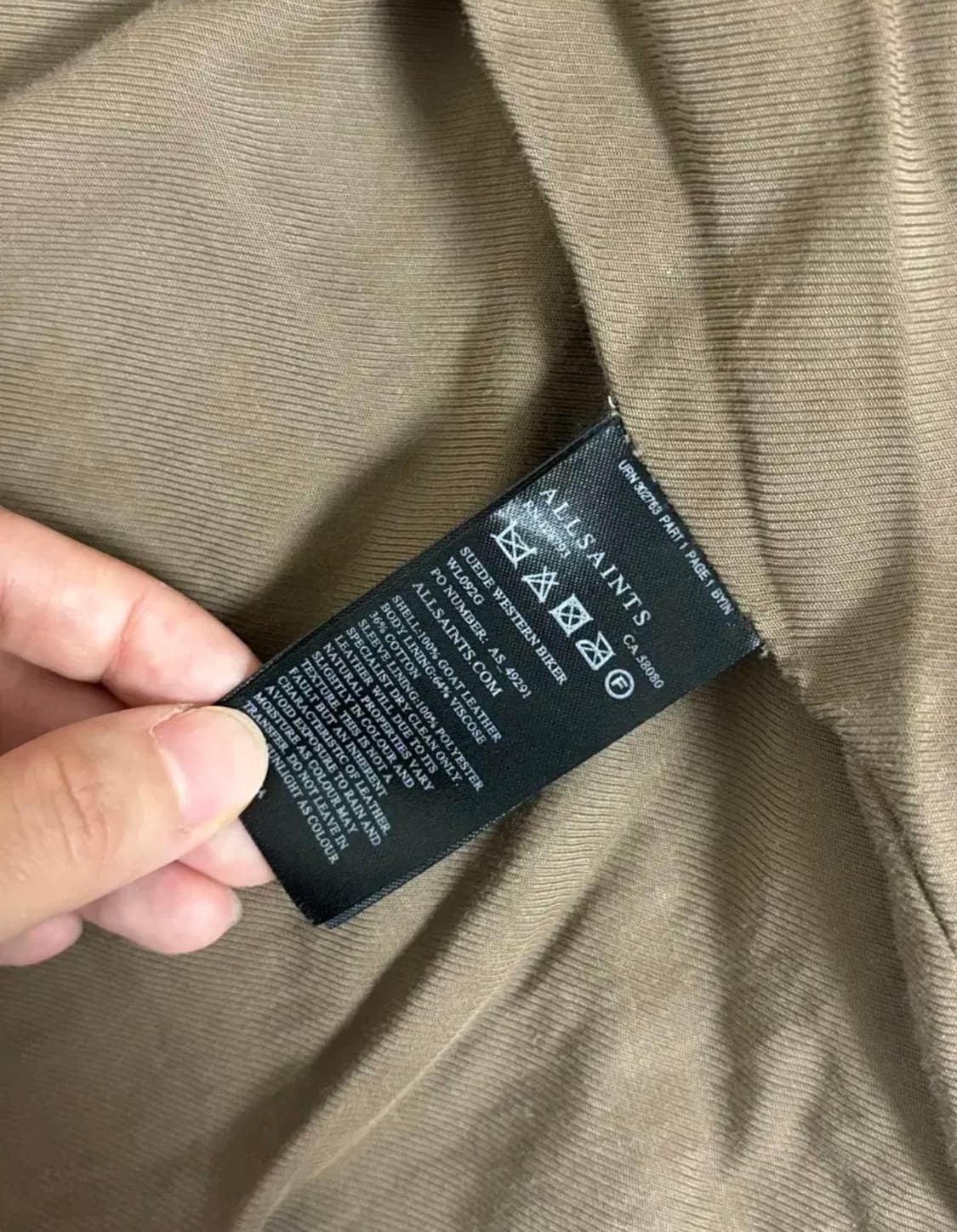 Allsaints/ 올세인츠 / 스웨이드자켓 /55사이즈 /가죽자켓 상품이미지4