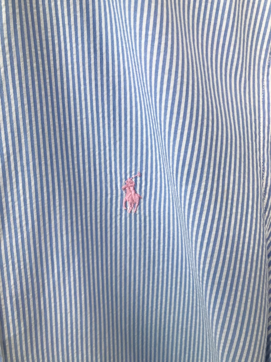 폴로 랄프로렌 자수로고 스트라이프 반팔 셔츠 상품이미지4