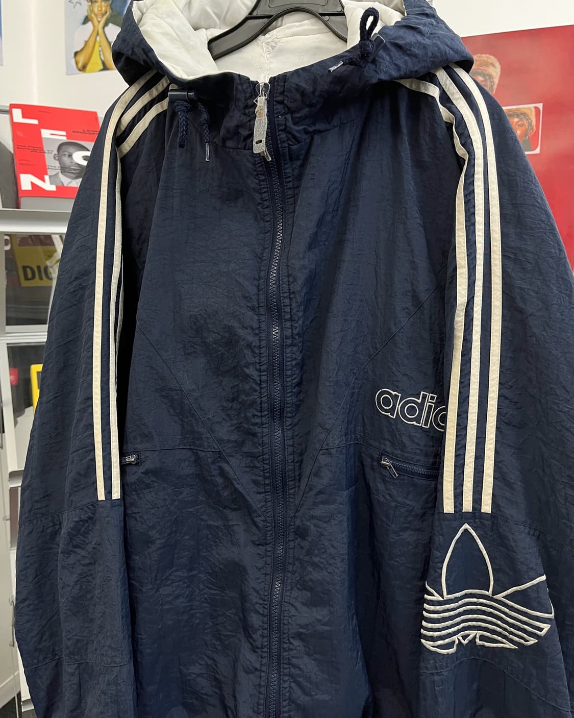 아디다스 90s 오버사이즈 네이비 퀼팅 점퍼 상품이미지6