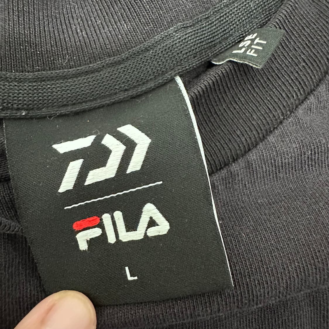 FILA 휠라 반팔티셔츠 블랙 100(L) 상품이미지3