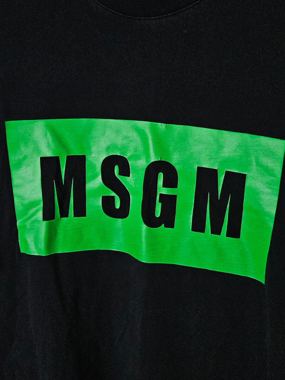 MSGM 엠에스지엠 밀라노 반팔 티셔츠 박스로고 L 상품이미지2