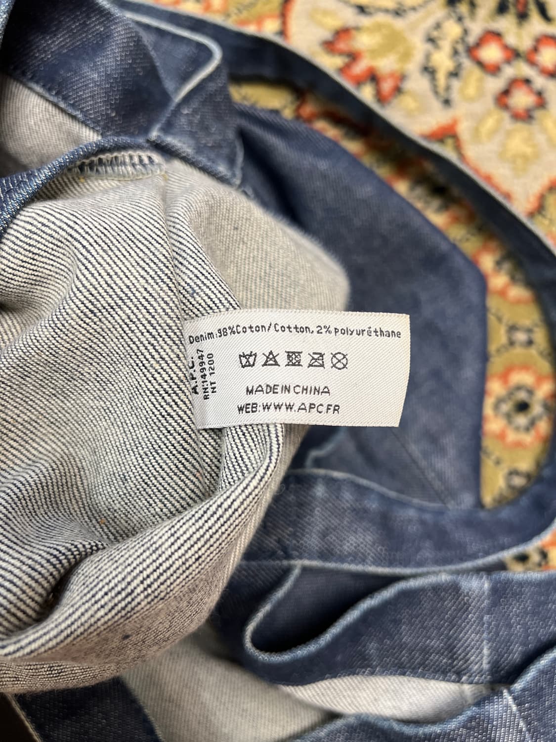 A.P.C. 아페쎄 다니엘라 데님 토트백 상품이미지5
