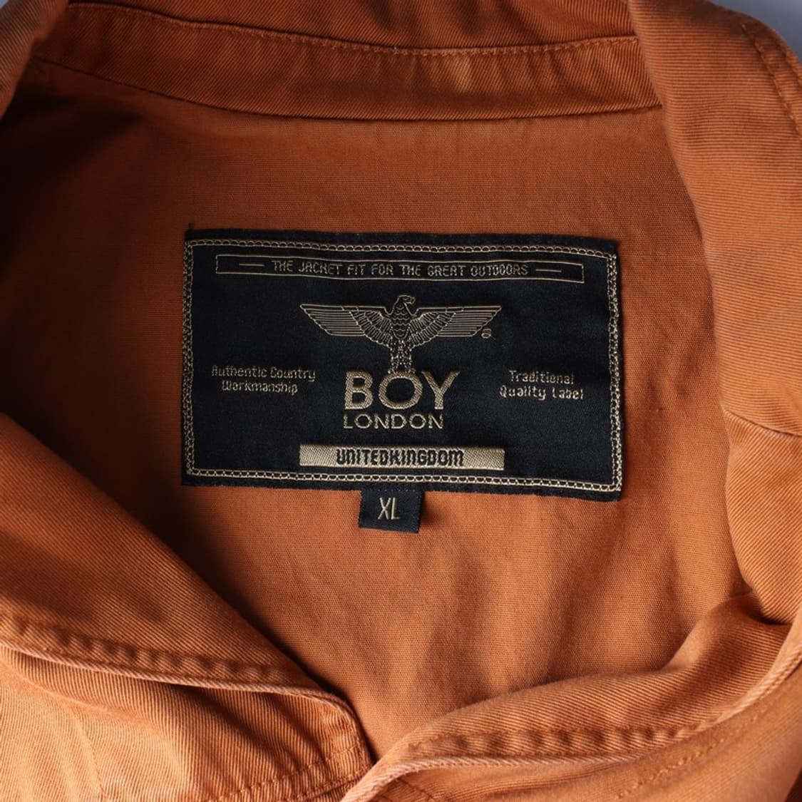 보이런던 오렌지 브라운 코튼 셔츠 자켓 XL 상품이미지5