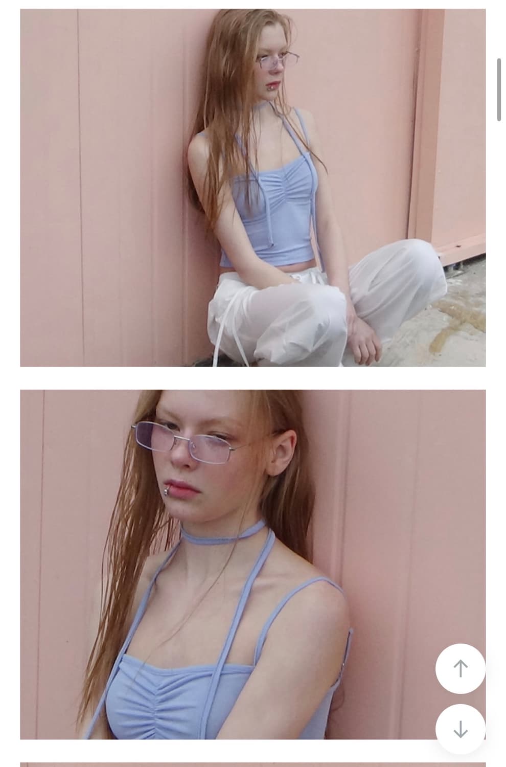 에트몽 슬리브리스 핑크/스카이블루 각27000 상품이미지7