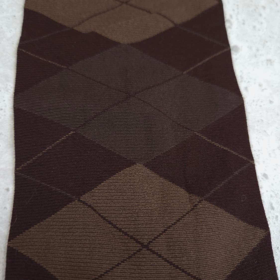 브라운 아가일 체크 타이즈 팬티스타킹 상품이미지2