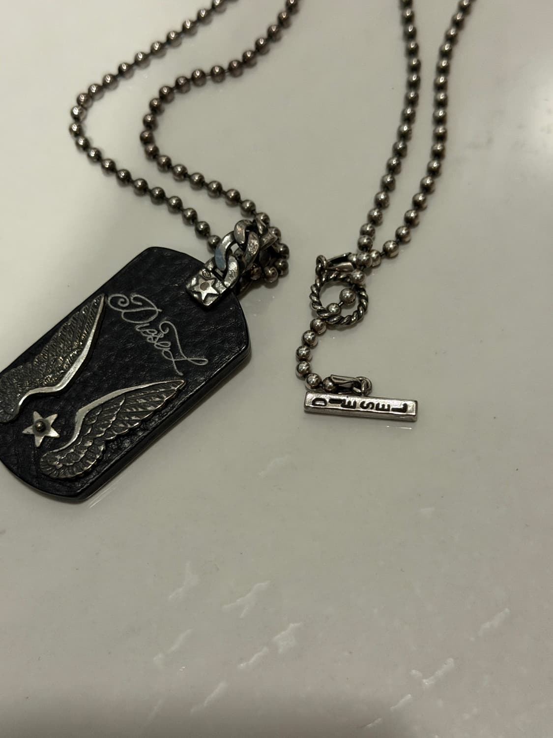 디젤 도그태그 펜던트 목걸이 상품이미지2