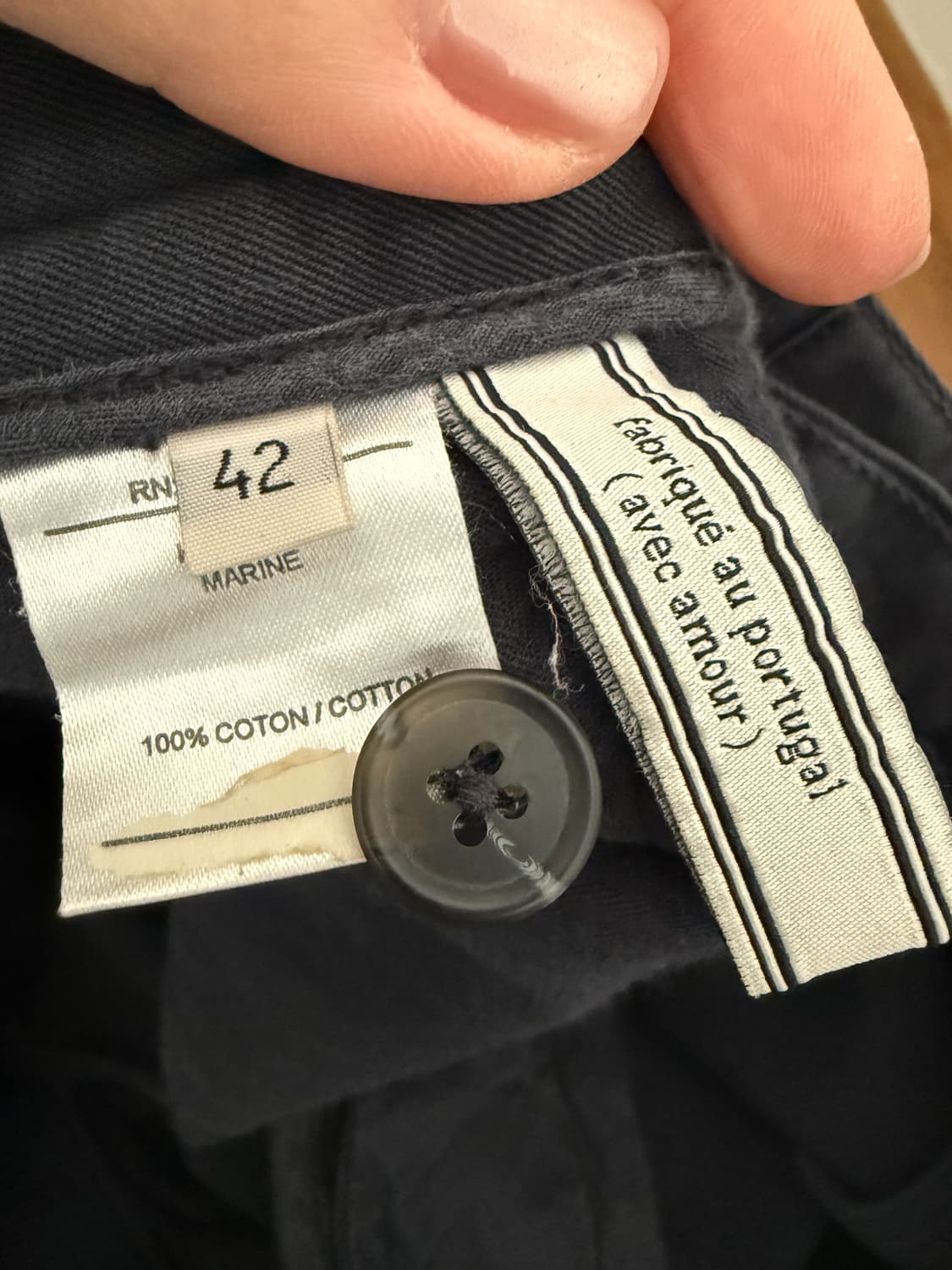 ami 아미 네이비 면바지 (42사이즈) 상품이미지4