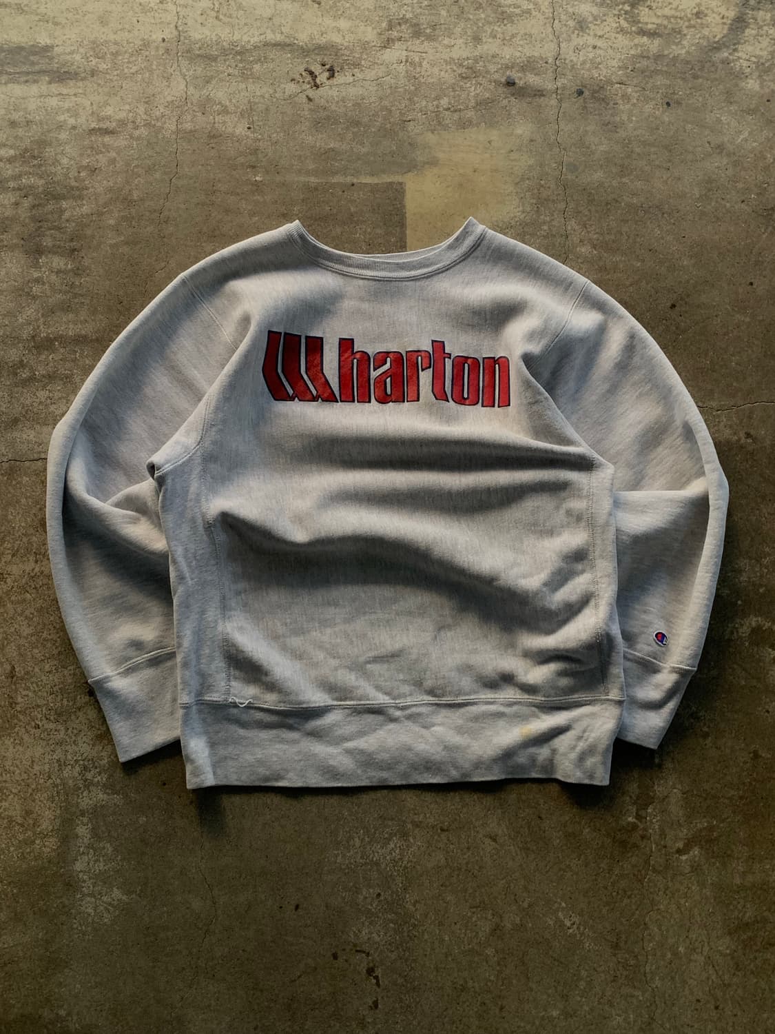 1980s 챔피온 리버스위브 스웻셔츠 Wharton 상품이미지1