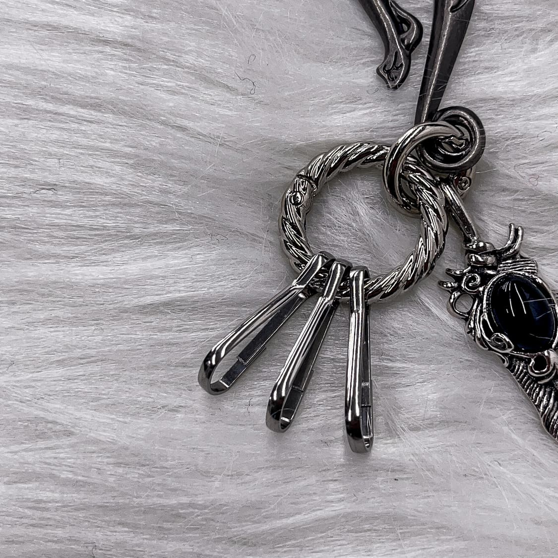 Vintage Ethnic Black Keyring 상품이미지4